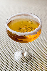 Sidecar Cocktail with a sugar rim.
