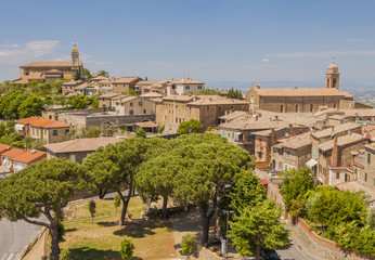 Fototapeta na wymiar Montalcino beautiful medieval town in Tuscany, Italy 