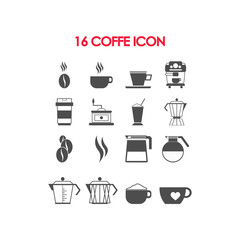 set of coffee equipment and accessories