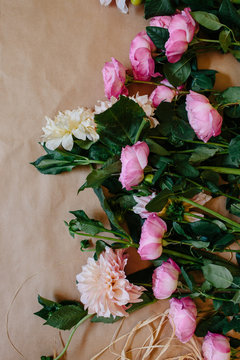 blush delilahs and pink garden roses