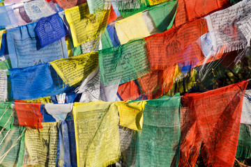 Colorful prayer flags