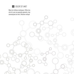 Network And Connection Background. Minimal Molecule Background