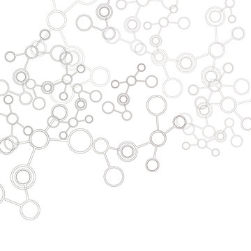 Network And Connection Background. Minimal Molecule Background
