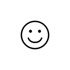 smile happy emotion line icon