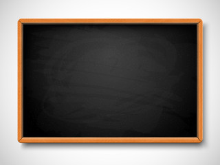 Black chalkboard. Vector illustration