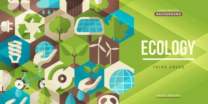 Ecology concept horizontal banner