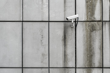 security camera , cctv on building wall