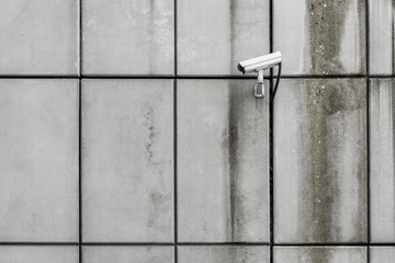 security camera , cctv on building wall