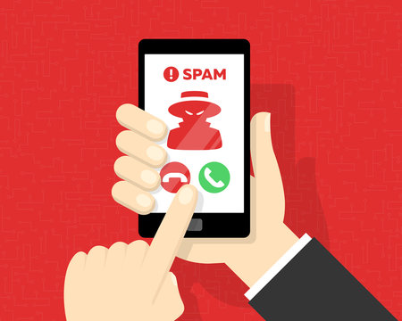 Spam Call On Smartphone