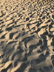 Sand on Beach at Golden Hour