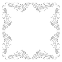 Baroque vector vintage elements