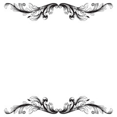 Baroque vector vintage elements