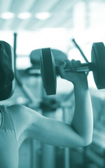 Female fitness workout