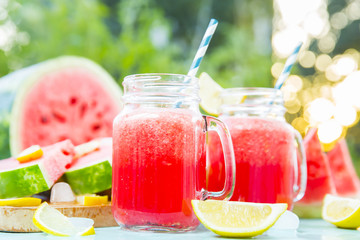Watermelon and watermelon juice