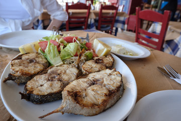 Seafood in Zakynthos, Greece