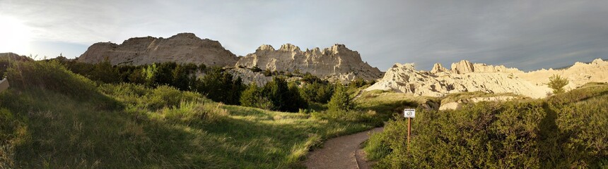 Bandlands national park pano