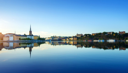 Fototapeta na wymiar Stockholm city at summer