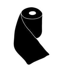 toilet paper roll vector symbol icon design. Beautiful illustration isolated on white background