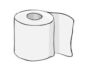 toilet paper roll vector symbol icon design. Beautiful illustration isolated on white background