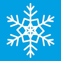 Snowflake icon white
