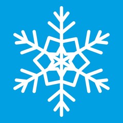 Snowflake icon white