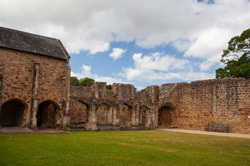 Fototapeta na wymiar Cleeve Abbey is a medieval monastery located near the village of Washford,England.
