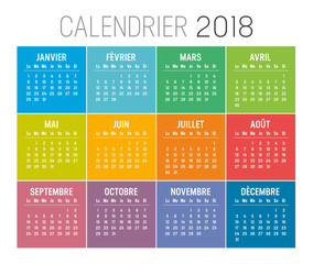 Calendrier Agenda 2018