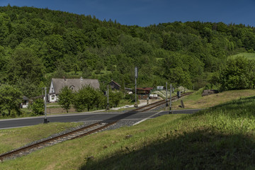 Road near Vapenna station in north Moravia