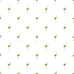 Martini glass of cocktail pattern