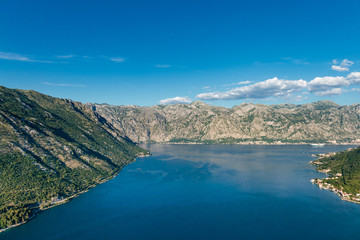 Fototapeta na wymiar Kotor sky view