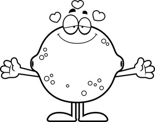 Obraz premium Cartoon Lemon Hug