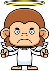 Cartoon Angry Angel Monkey