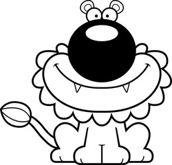 Smiling Cartoon Lion