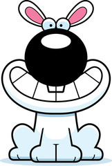 Happy Cartoon Rabbit