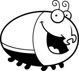 Cartoon Beetle Smiling