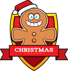 Cartoon Gingerbread Man Christmas Graphic