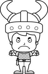 Cartoon Angry Viking Boy