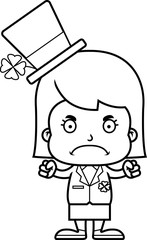 Cartoon Angry Irish Girl