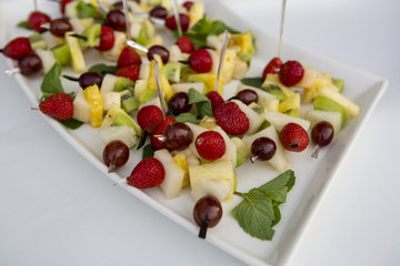 Snack on the buffet table. Vegetarian snack. Catering