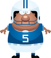 Happy Cartoon Football Player