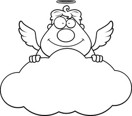 Cartoon Angel Cloud