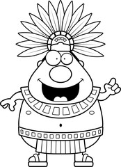 Cartoon Aztec King Idea
