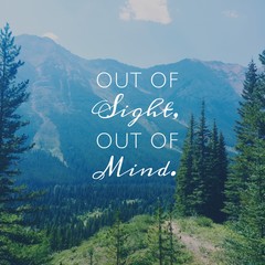 Inspirational Quote with banff landscape