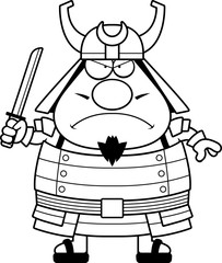 Angry Cartoon Samurai