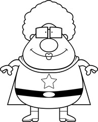Superhero Grandma Smiling