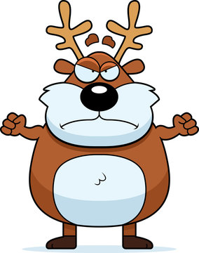 Angry Cartoon Reindeer
