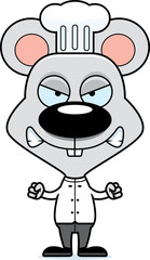 Cartoon Angry Chef Mouse