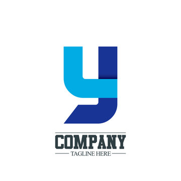 Initial Letter LY LJ Y Design Logo