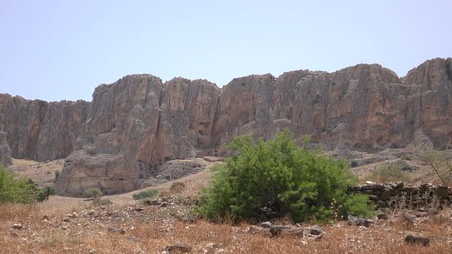 Panning Over Top of Ridgeline in Israel