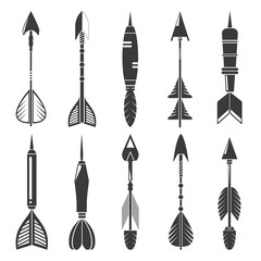arrows, bows
